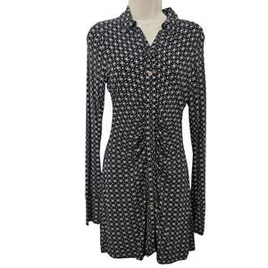 FREE PEOPLE Shayla Mini Dress Black White Size S